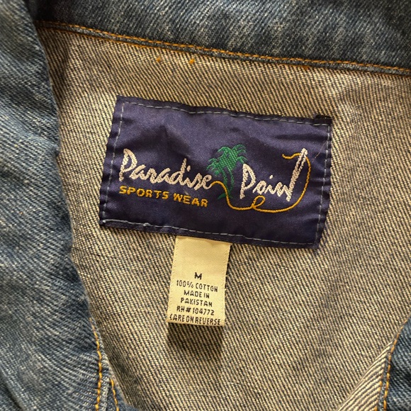 Mandalay Bay Poker Room - Las Vegas Denim Jacket Vintage Paradise Point WSOP MED - Picture 7 of 8